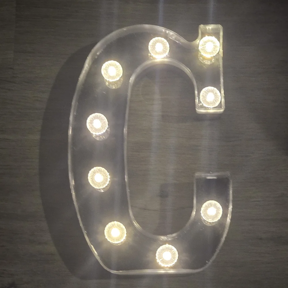 At‎ Home Illuminated Letter C Marquee Light